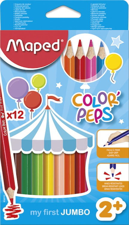 Picture of FR83401017-COLOURED PENCILS JUMBO MAPED MAXI 12